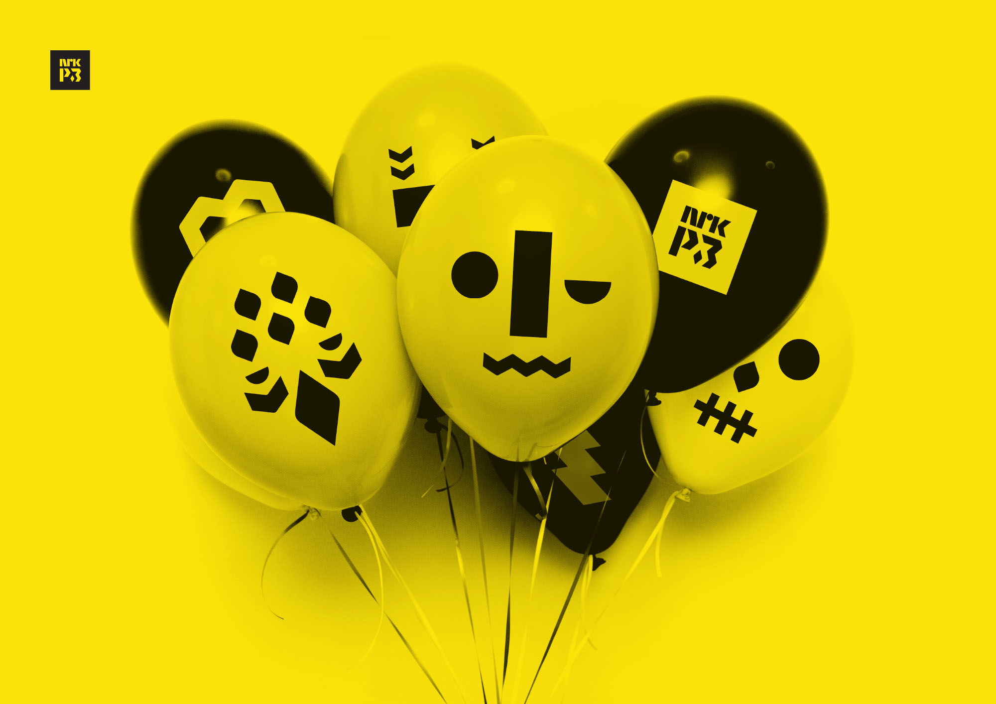 Bilde av ballonger m emojis på.