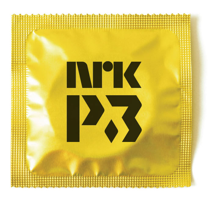 Bilde av kondom m logo